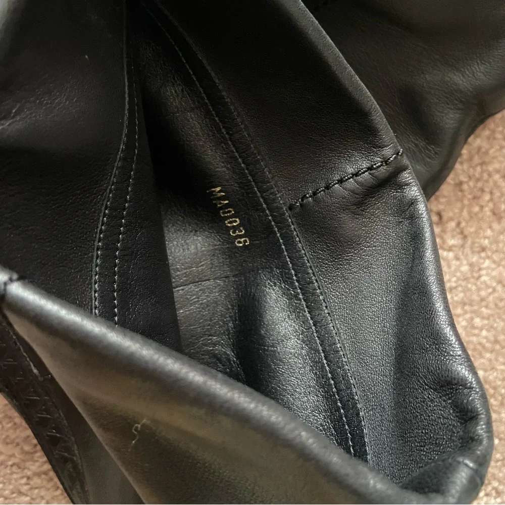 Louis Vuitton Leather Tall Stiletto Boots